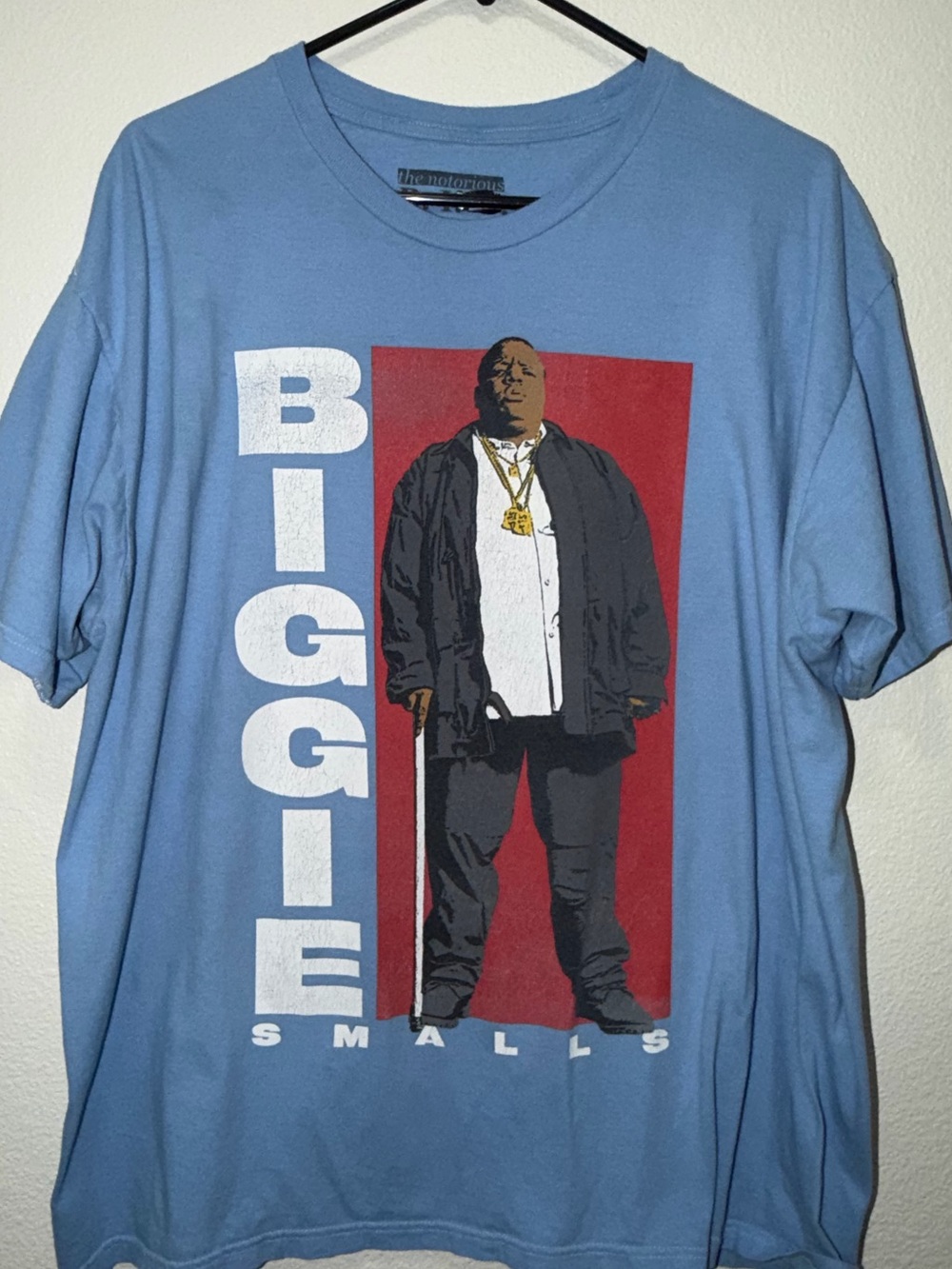 the Notorious B.I.G. blue short sleeve graphic t-shirt, 2X